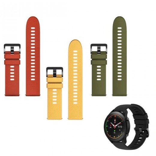 Nadomestni Pasovi za Mi Watch pametno uro (Olivno zelena, Rumena, Rdeča)